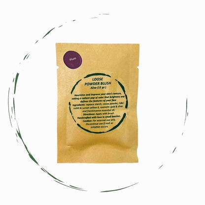 BeNat All-Natural Blush Loose Powder | Reusable Bamboo Container with Refills | Vegan &amp; Lightweight Face Makeup