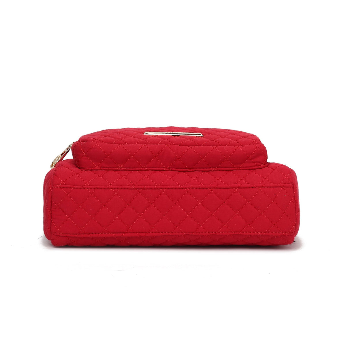 MKF Collection Rosalie Solid Quilted Cotton Women Shoulder Bag by Mia K