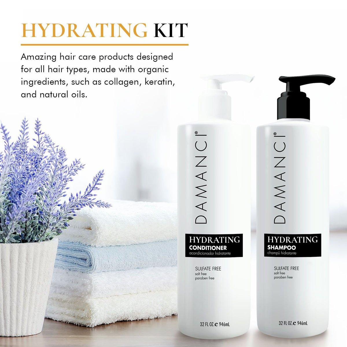 DAMANCI Hydrating Shampoo &amp; Conditioner Duo