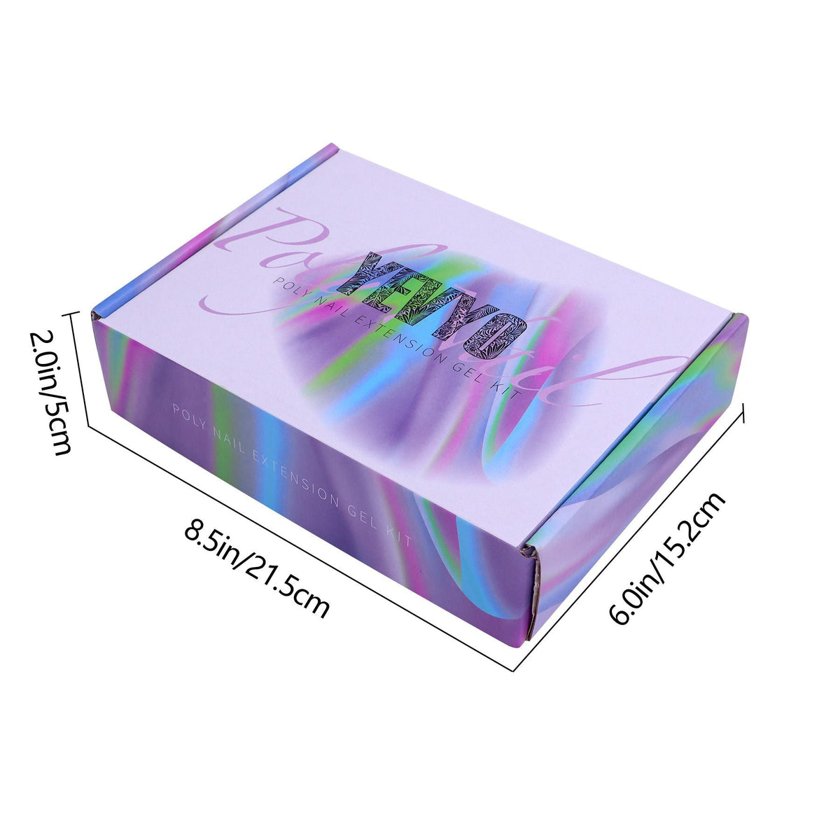 6 PCS Polygel Nail Kit With UV Nail Lamp, Slip Solution, Top Base Coat, Builder Nails Art Tools for Beginners