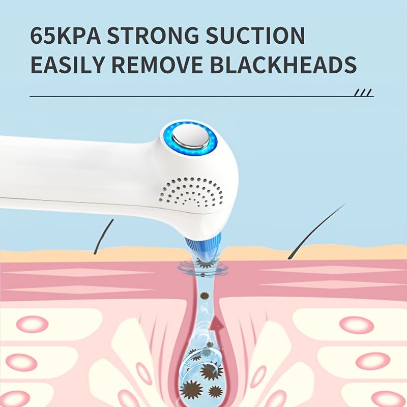 1pc Blackhead Remover Pore Vacuum Hot &amp; Cold Compress; Blackhead Remover Pore Vacuum; Upgraded Facial Pore Cleaner