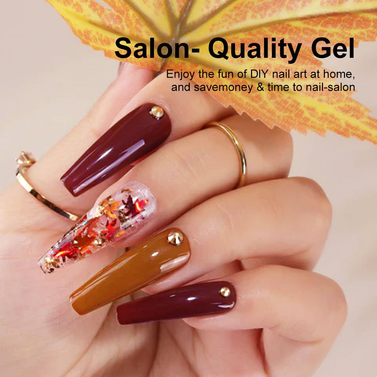 LIMEGIRL Gel Nail Polish Set 6 Color Set with UV Nail Light and Nail Tools, Soaking Nail Set, for Beginners DIY Nail Set
