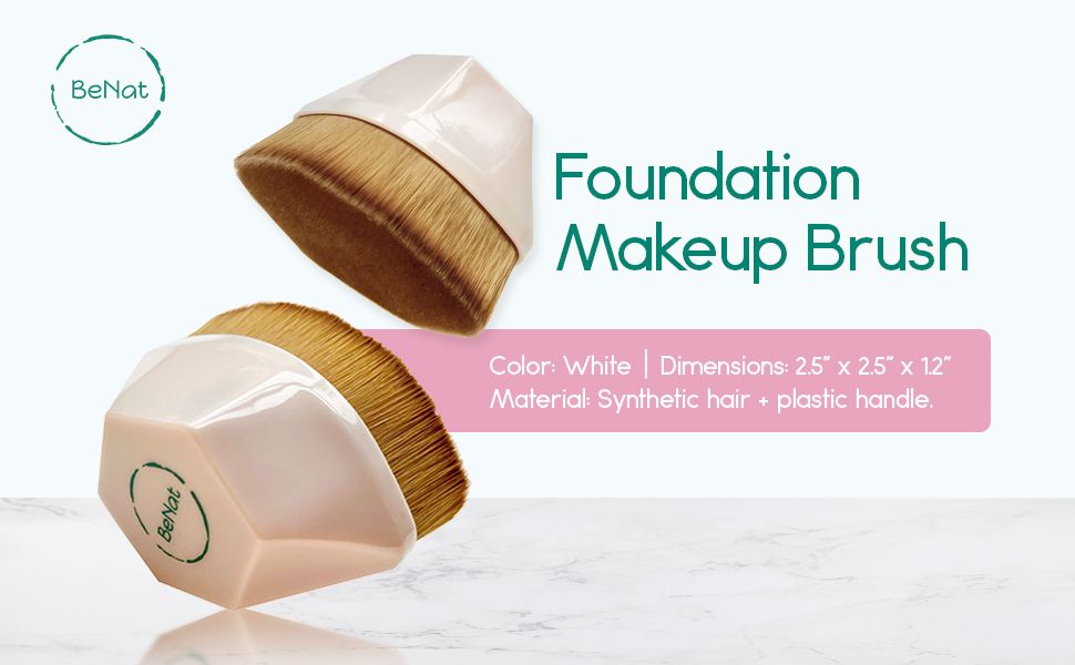 Premium Foundation Makeup Brush – Dense Synthetic Bristles for Flawless Liquid, Cream, &amp; Powder Blending – Ergonomic Liquid Foundation, Face Concealer, &amp; BB Cream Cosmetic Face Blender Brush