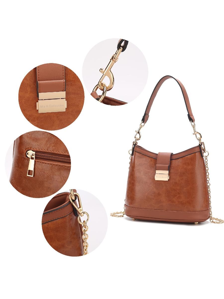 MKF Collection Pilar Vegan Leather Women Shoulder Bag by Mia k