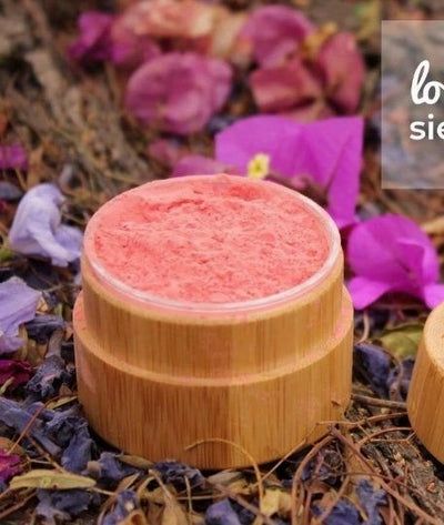 BeNat All-Natural Blush Loose Powder | Reusable Bamboo Container with Refills | Vegan &amp; Lightweight Face Makeup
