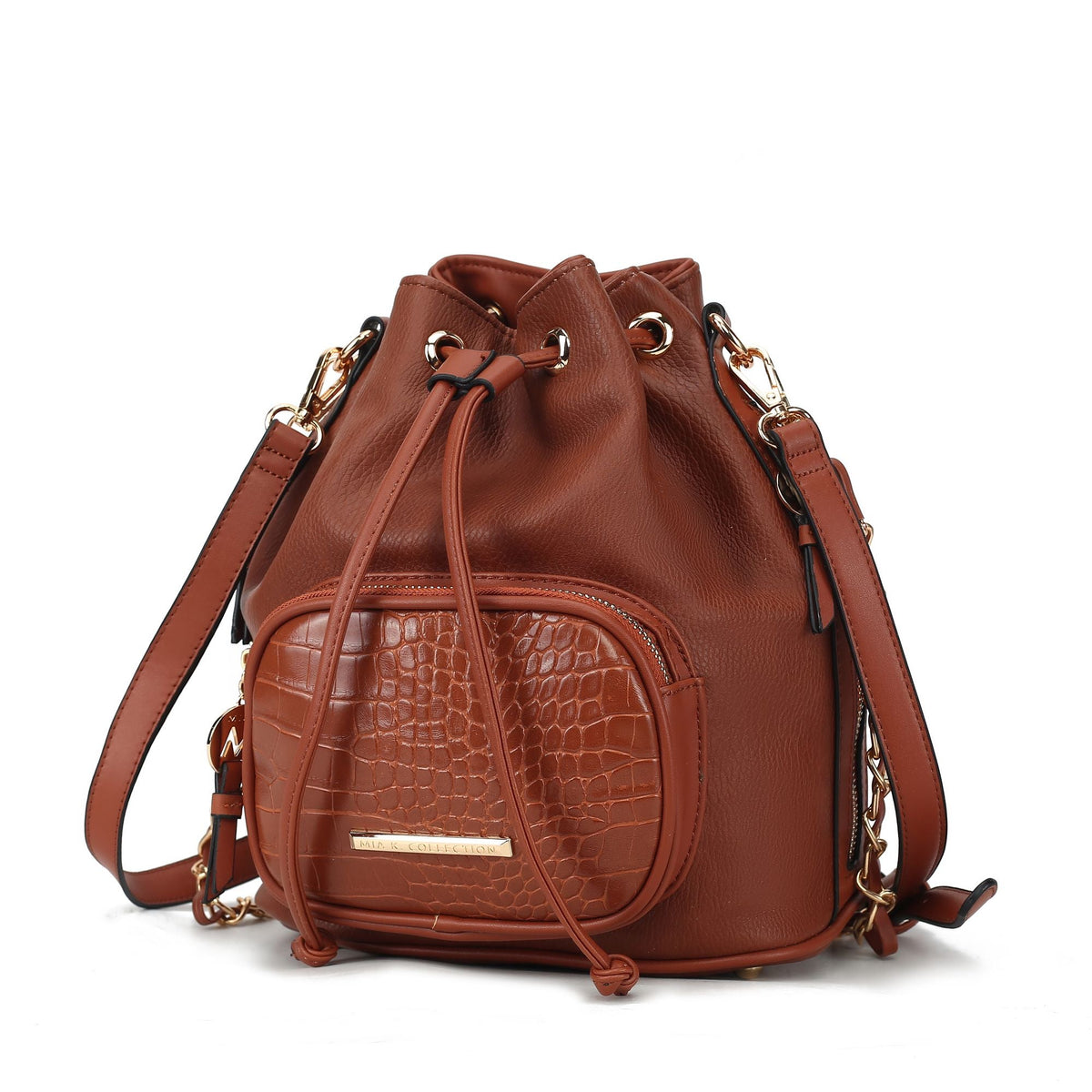 MKF Collection Azalea Vegan Leather Women Bucket Bag by Mia K