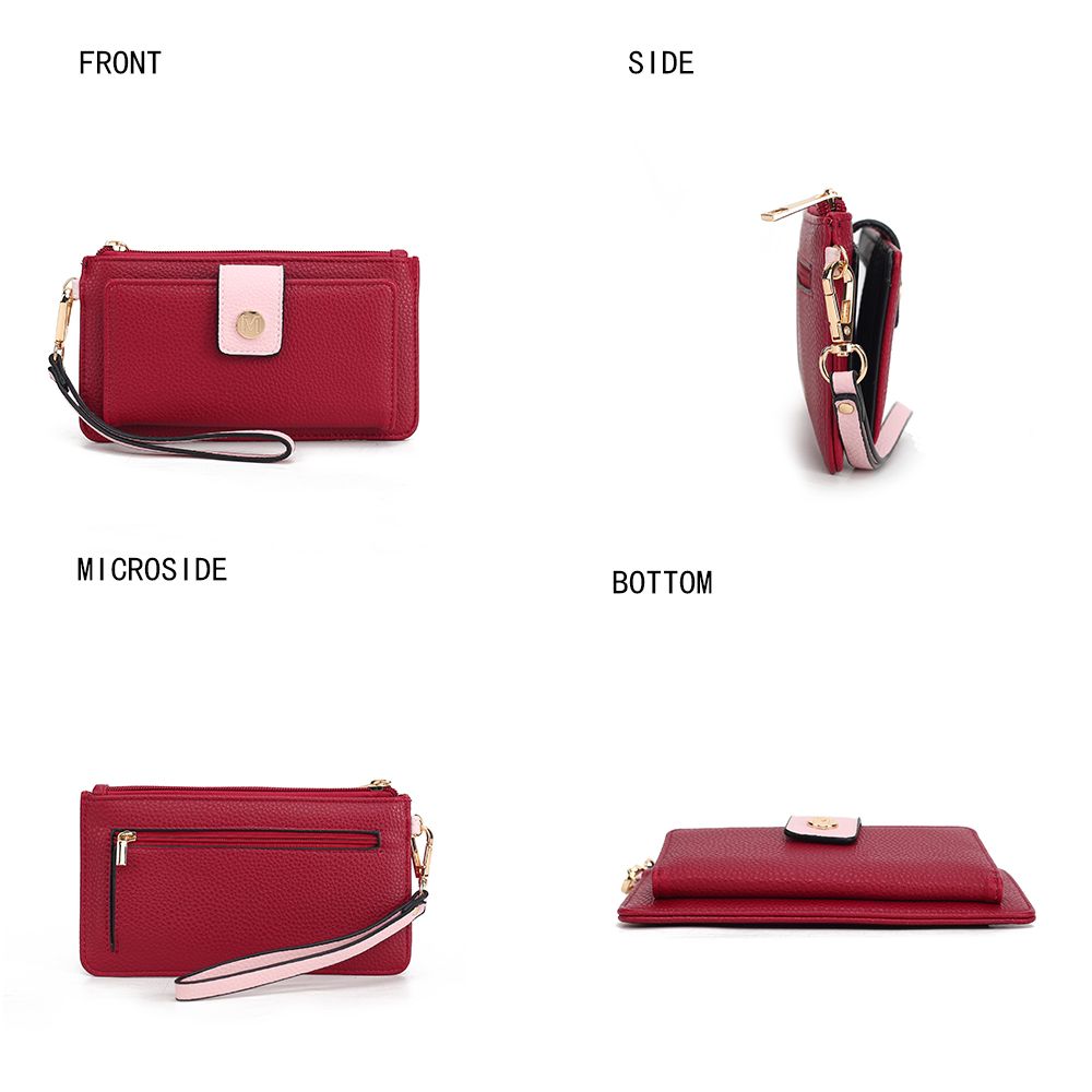 MKF Collection Olympe Vegan Leather Women Wristlet Wallet by Mia K