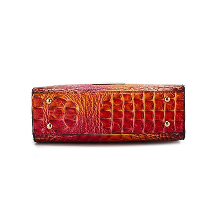 MKF Collection Ava Gradient Rainbow Faux Crocodile-Embossed Tote by Mia K