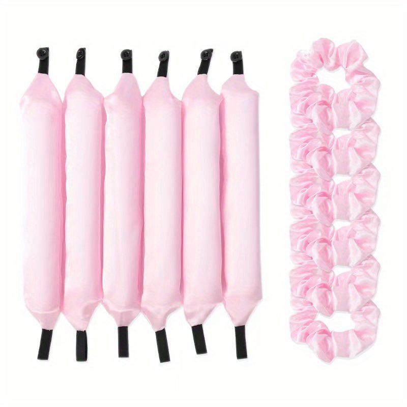 12PCS Lazy Hair Curler Set with Button Foam Rollers Big Wavy Curling Tube Foam Hair Curling Tool