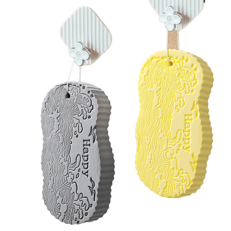 Textured Bath Sponge for Adults, Soft Foam Shower Sponge for Gentle Exfoliating &amp; Deep Cleansing