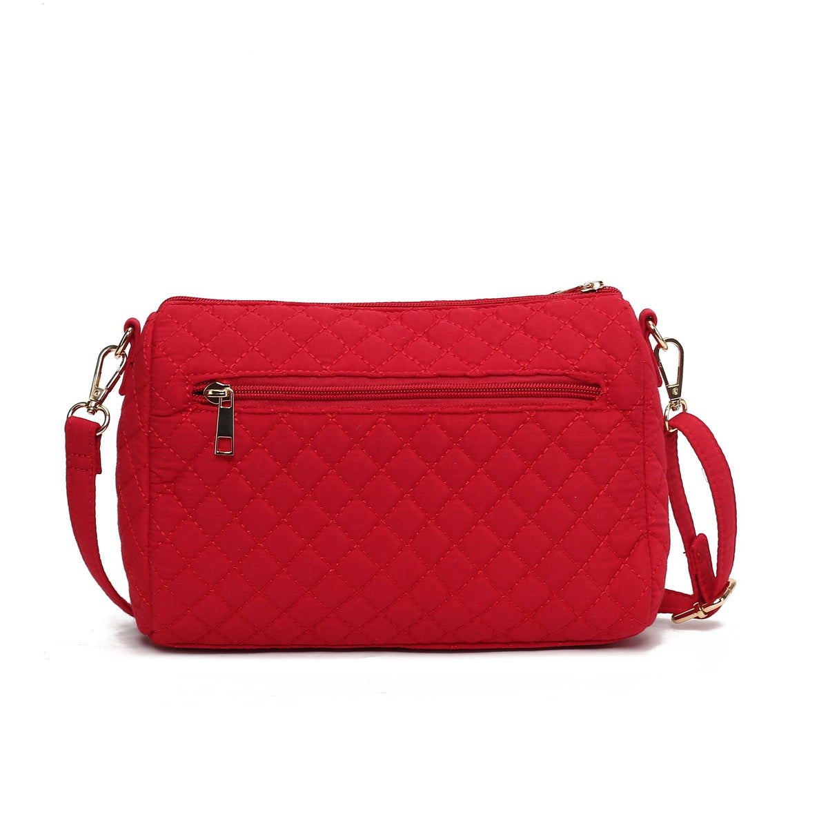 MKF Collection Rosalie Solid Quilted Cotton Women Shoulder Bag by Mia K