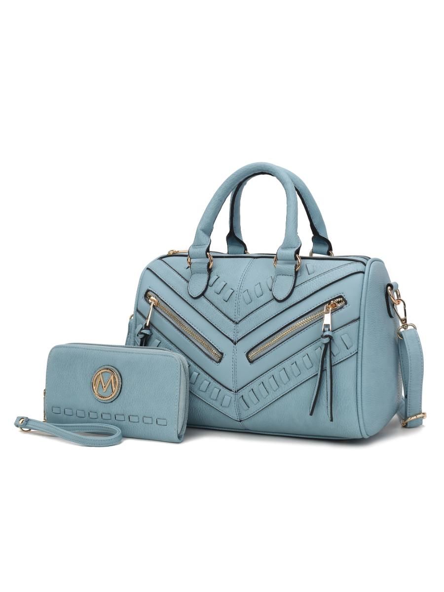 MKF Collection Lara Vegan Leather Women Satchel with wallet by Mia k
