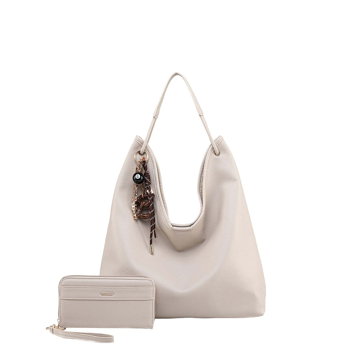 MKF Collection Eloa Hobo Bag with Wallet- 2-piece set by Mia K