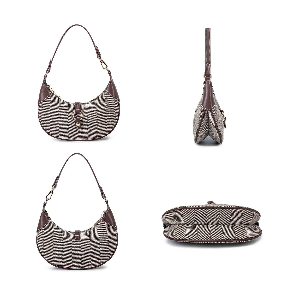 MKF Collection Mire Shoulder Half Moon Bag Fashion and Timeless by Mia K.