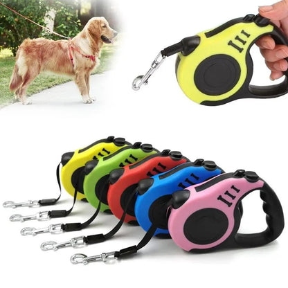 Durable Automatic Retractable Dog No Tangle Comfortable Grip Pet Leash Walking Running Cute Easy Control Leashes Pet Products
