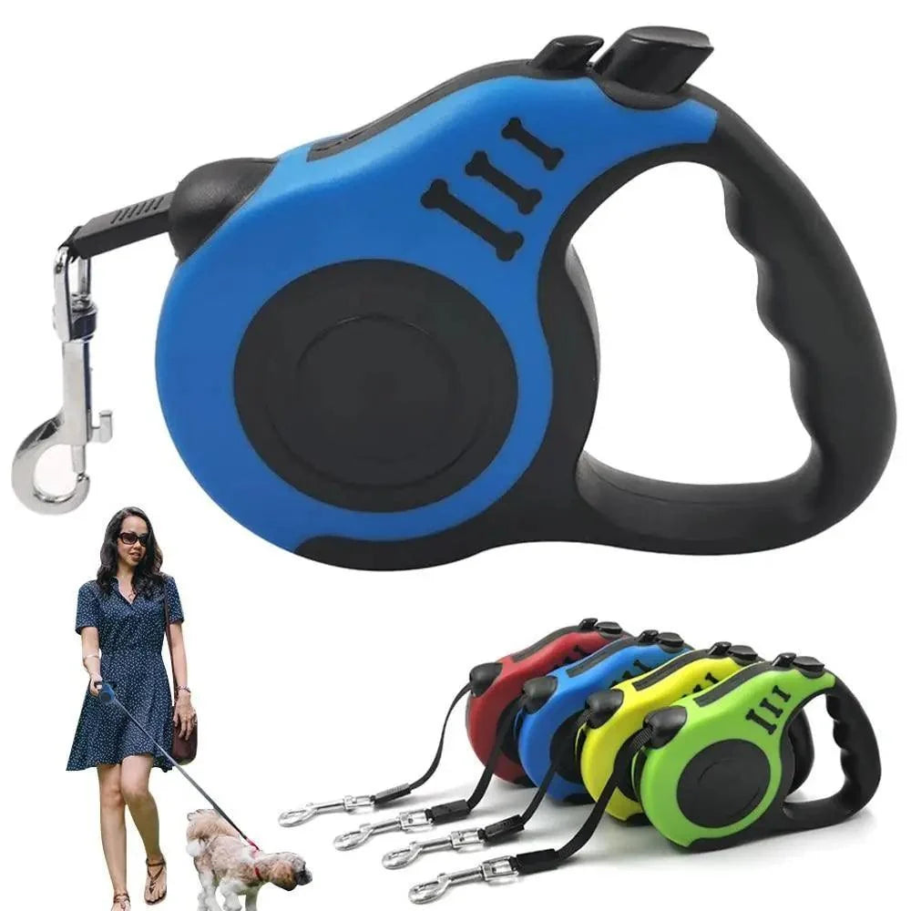Durable Automatic Retractable Dog No Tangle Comfortable Grip Pet Leash Walking Running Cute Easy Control Leashes Pet Products