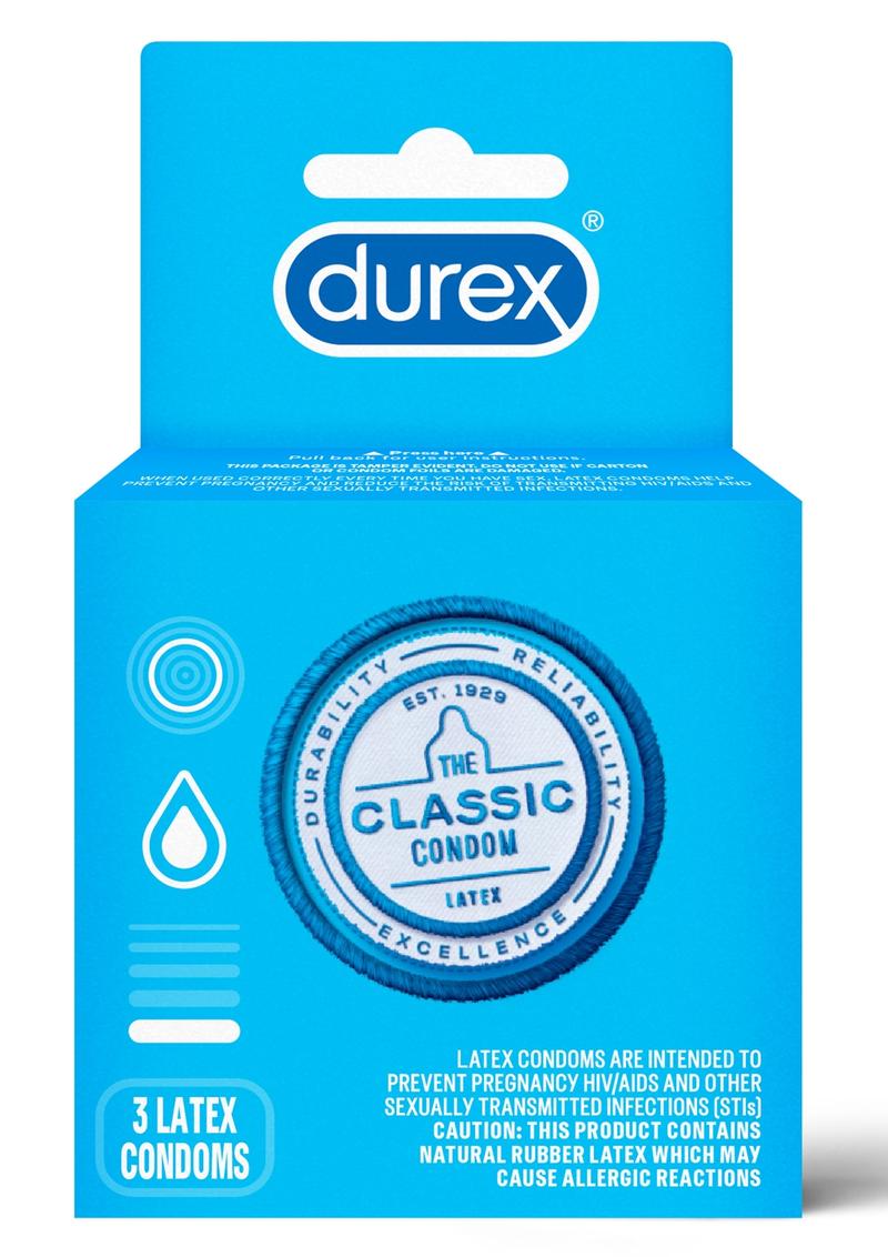 Durex Classic Latex Condoms Pack