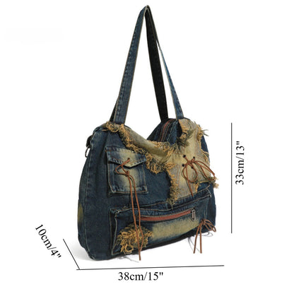 Large capacity hobo shoulder tote bag, Spice Girl bag women&
