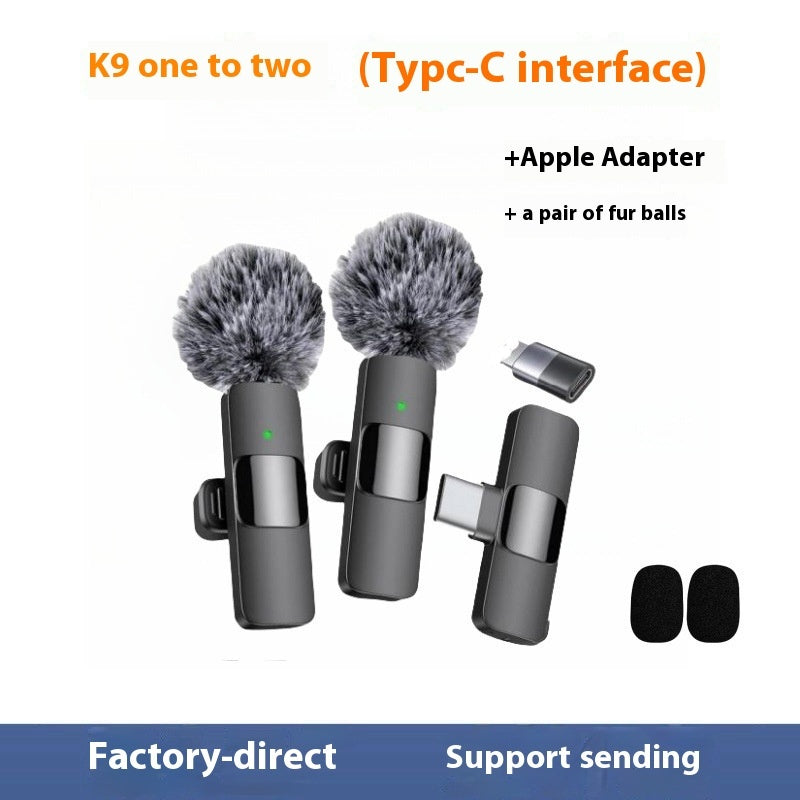 Short Video Shooting Mobile Phone Live Broadcast Wireless Lavalier Microphone