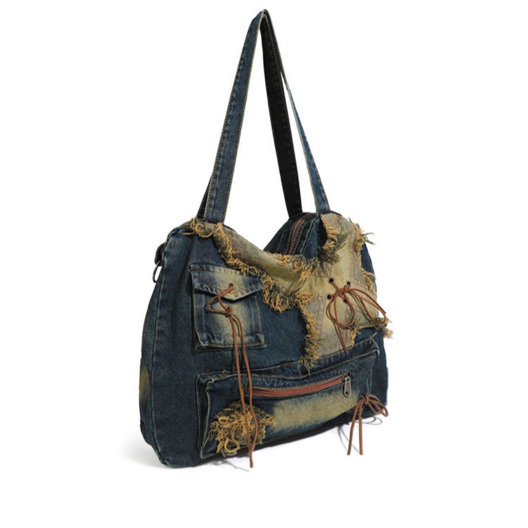Large capacity hobo shoulder tote bag, Spice Girl bag women&