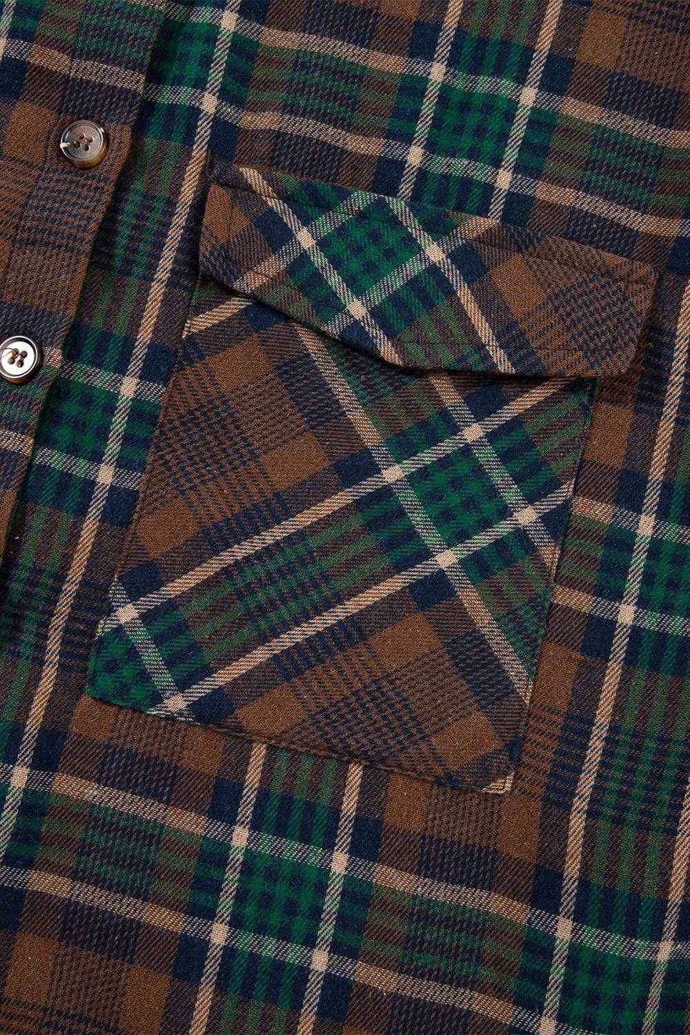 Plaid Button Up Long Sleeve Jacket for Women Stylish Fit