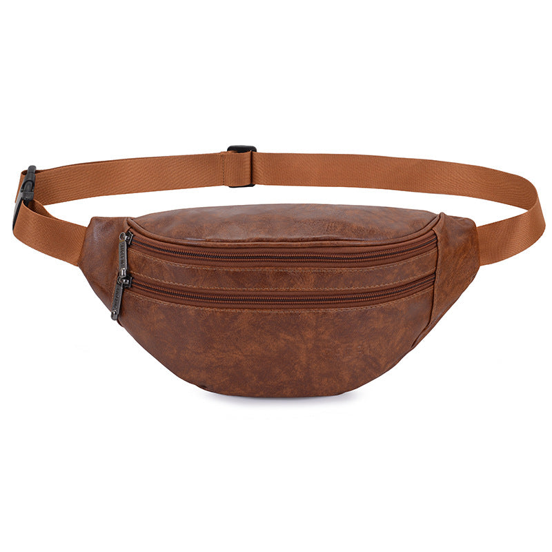 Retro PU Leather Casual Men&