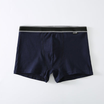 Cotton Mid-rise Boxer Briefs Breathable Men&