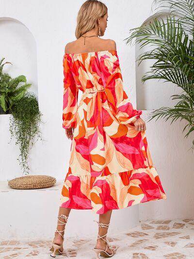 Stylish Printed Long Sleeve Midi Dress for All Occasions