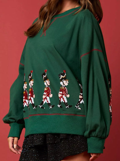Christmas Marching Band Sequin Sweatshirt