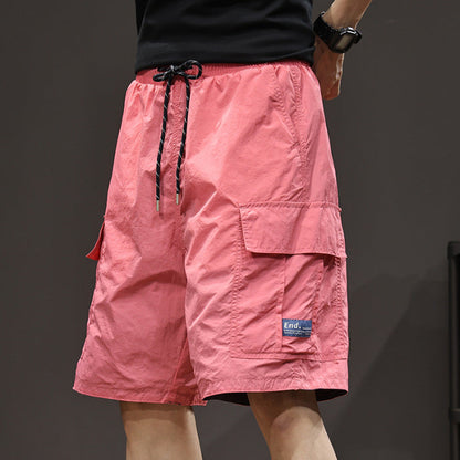 Mens Fashionable Sports Ice-Silk Utility Shorts