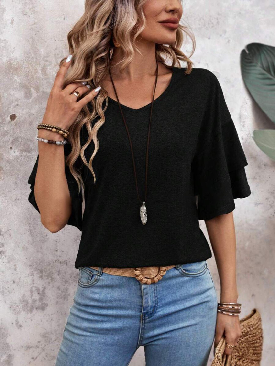 V-Neck Blouse