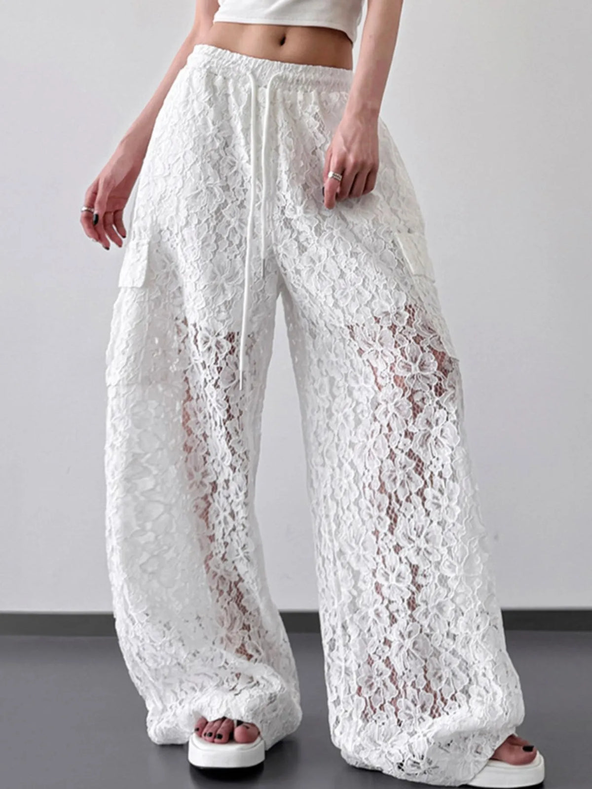 Lace Wide Leg Pants