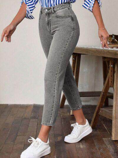 High Waist Jeans with Pockets for Women Stylish Fit
