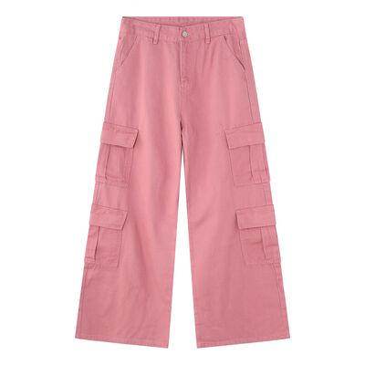 Wide Leg Cargo Jeans for Stylish Comfort and Fit