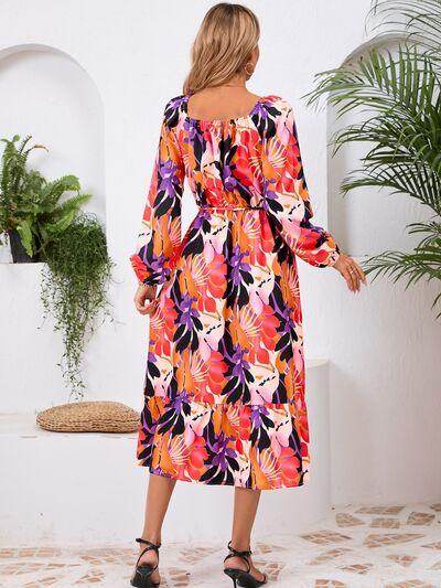 Stylish Printed Long Sleeve Midi Dress for All Occasions