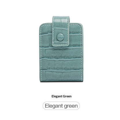 Stylish Portable On-the-go Makeup Bag For Womencreative Design With A Built-in Mirror