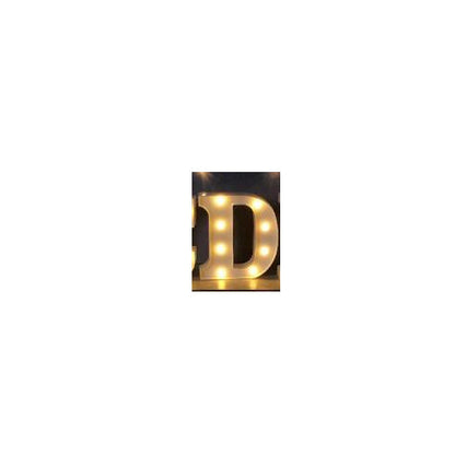 Luminous LED Letter Number Night Light English Alphabet Number Battery Lamp Romantic Wedding Christmas Party Decoration
