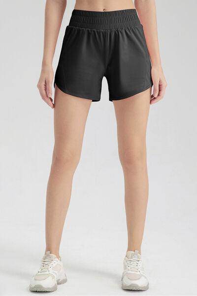 Elastic Waist Active Shorts for Comfortable Workouts