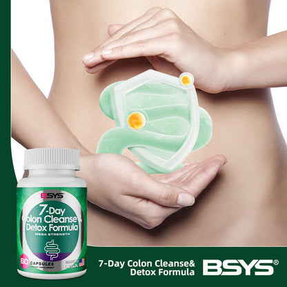 BSYS 7 Day Colon Cleanse &amp; Detox Formula 60&