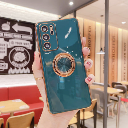 Mobile Phone Shell P40PRO Ring Buckle Bracket Magnetic Car M40 Electroplating Fine Hole Nova8