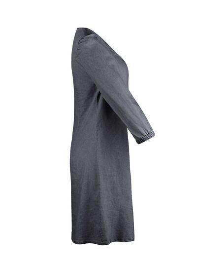 Full Size V-Neck Half Sleeve Dress for Everyday Wear