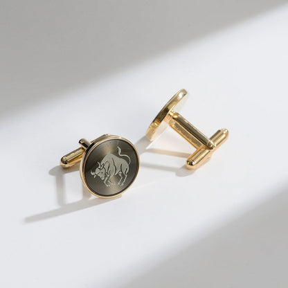 Daily Darcy New Retro Patch Copper Cufflinks