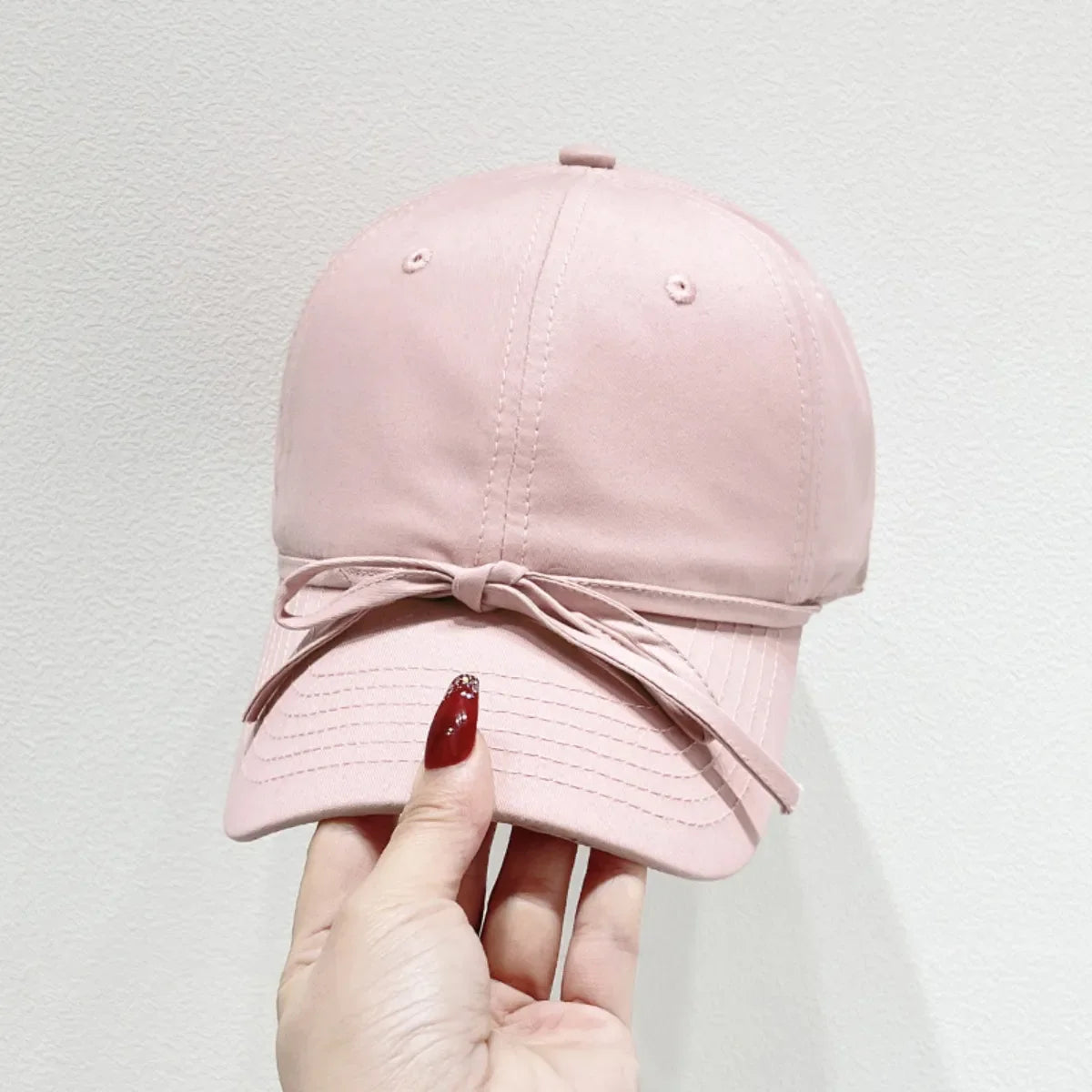 Bow Solid Color Baseball Cap