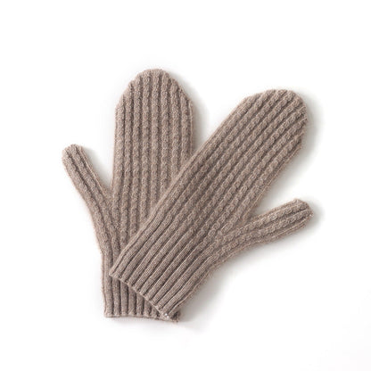 New Twisted Thickening Thermal Windproof Mittens