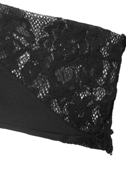 Lace Trim One Shoulder Bodysuit
