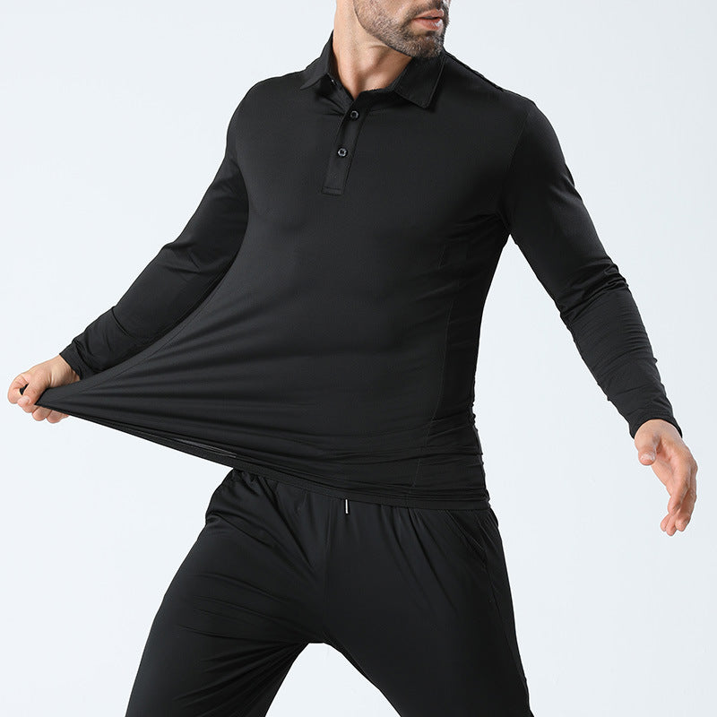 Mens Lapel Sports Polo Shirt