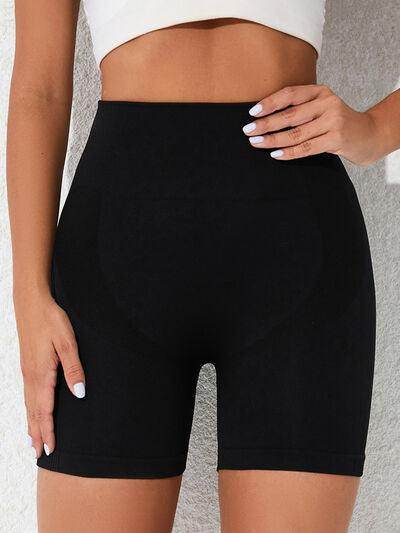 High Waist Active Shorts for Women with Stretchy Fit