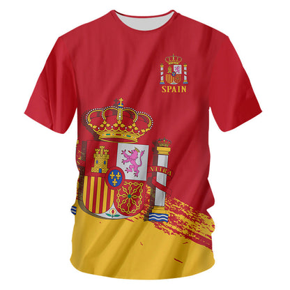 Digital Printing Couple Sports T-shirt American Football Short Sleeve
