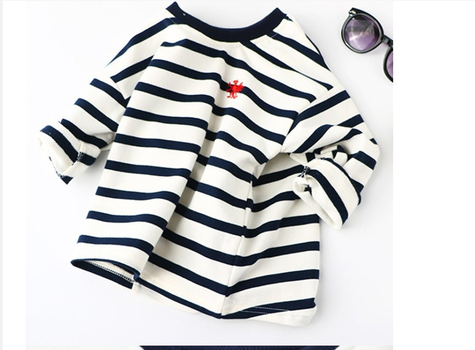 Striped Black And White Pullover Children&