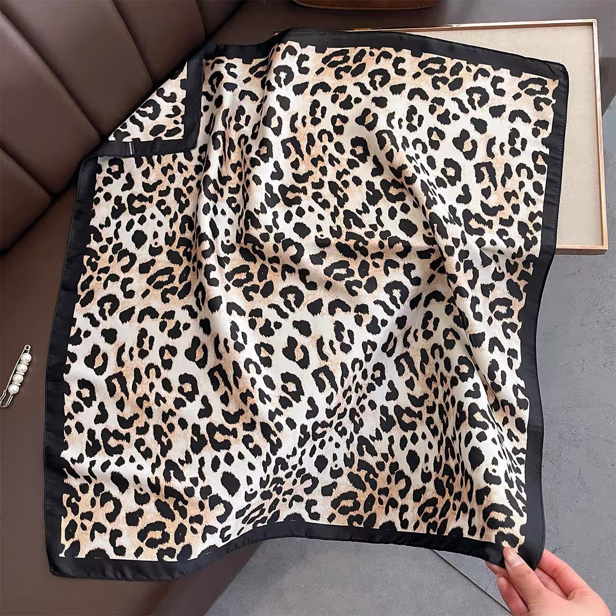 Square Scarf Womens Fashionable Small Neckerchief 70cm